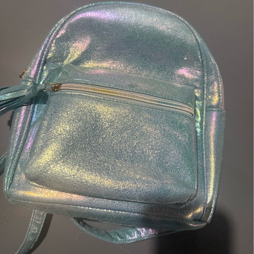 Iridescent Blue Mini women’s/girls  Backpack